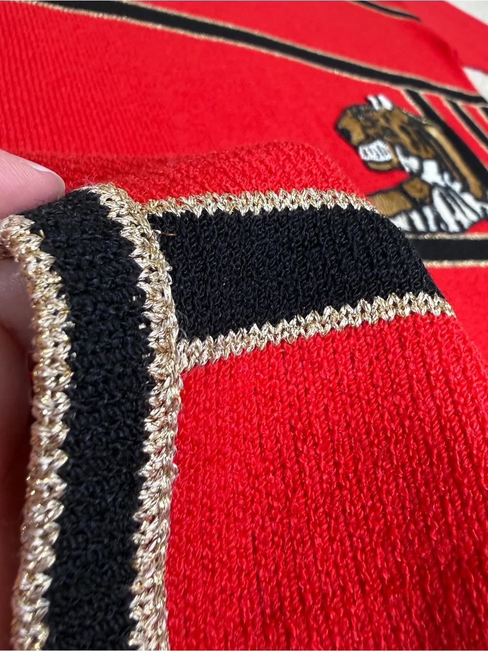 Vintage Antonella Preve New York Embellished Sequin Bead Tigers Tunic Sweater - Picture 9 of 17